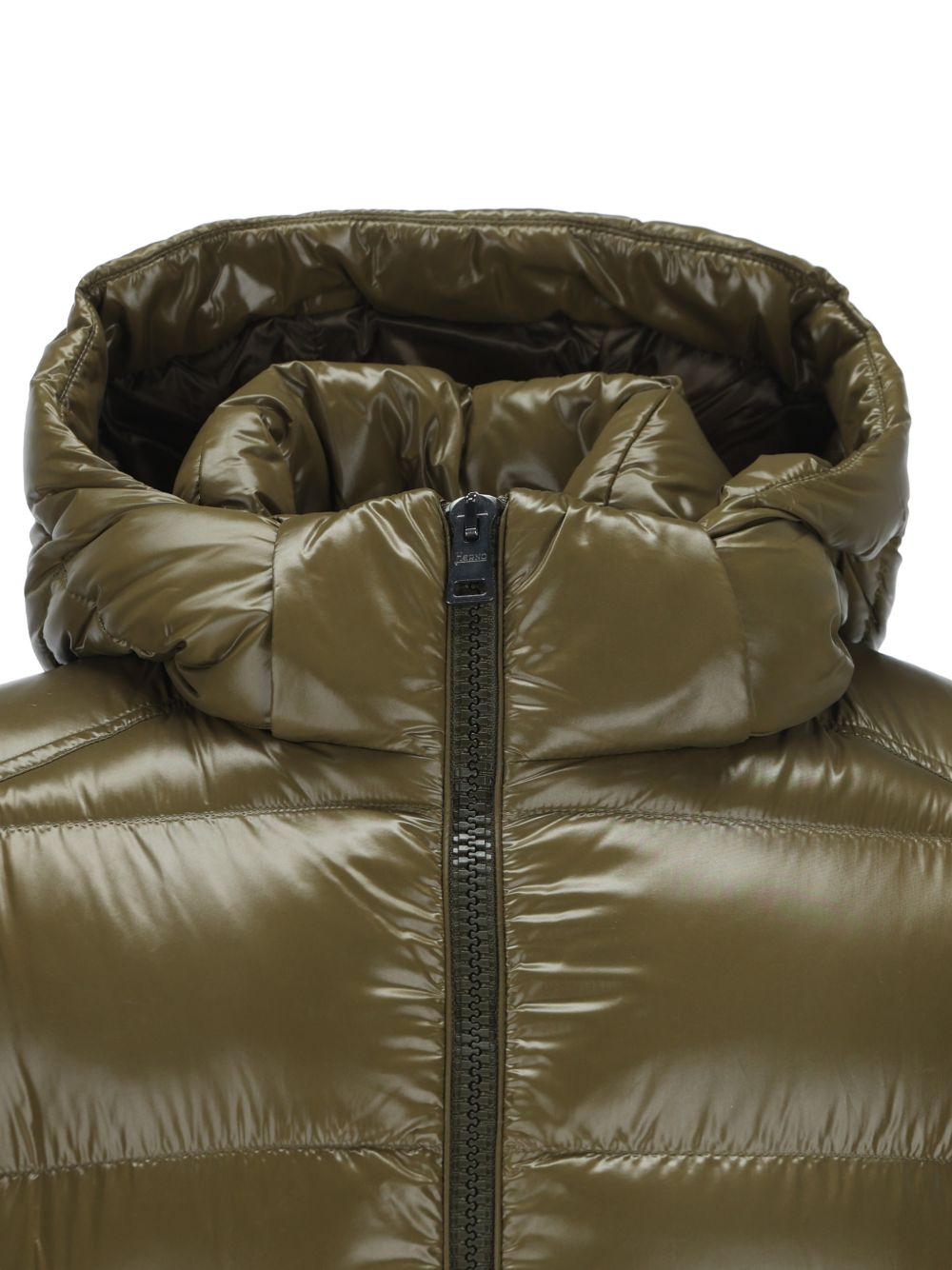 HERNO Piumino Corto Verde Militare
