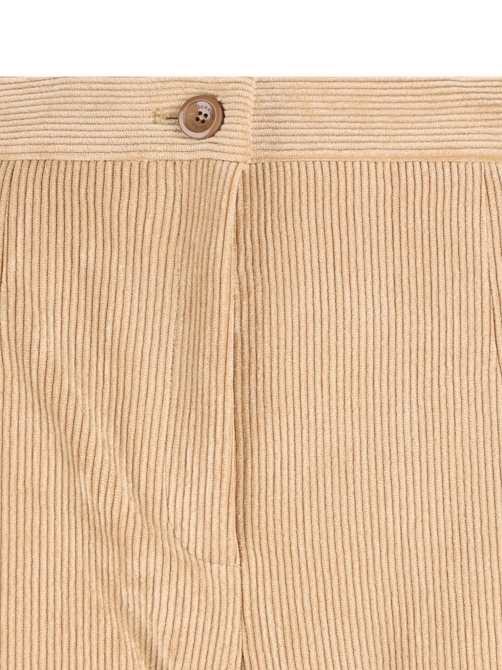 HERNO Pantalone in velluto beige chiaro