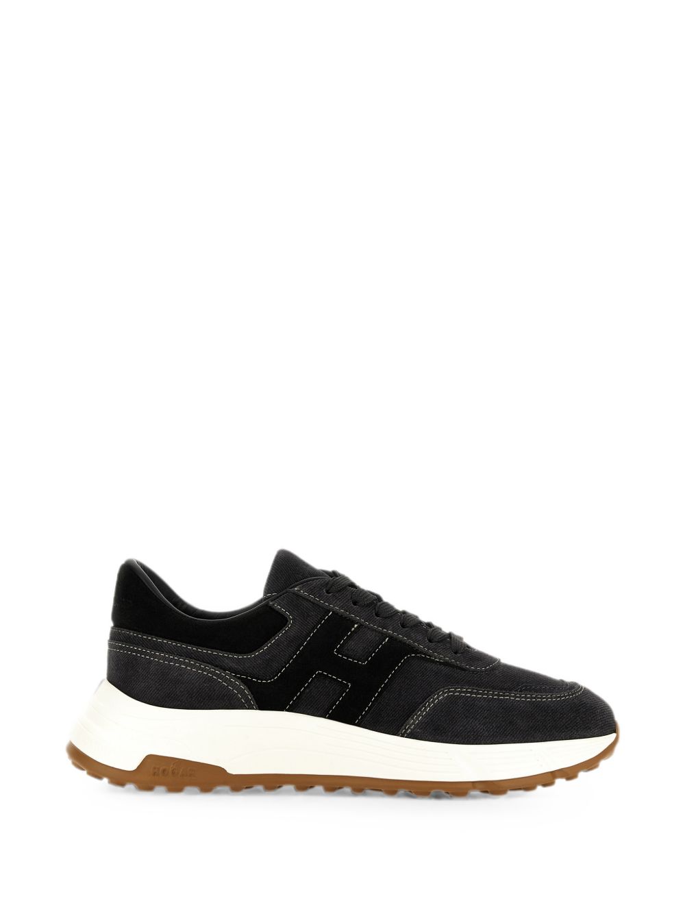 HOGAN Sneakers blu multilayer in suede
