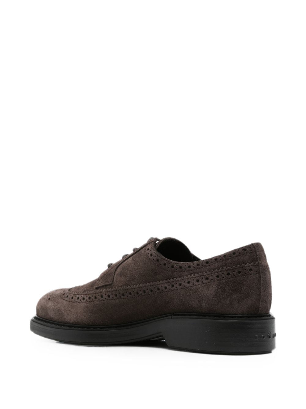 HOGAN Scarpa inglesina uomo in suede marrone