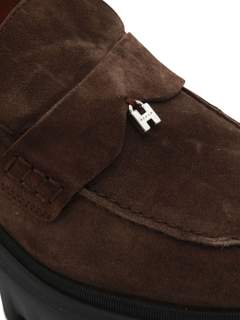 HOGAN Mocassini marroni in suede