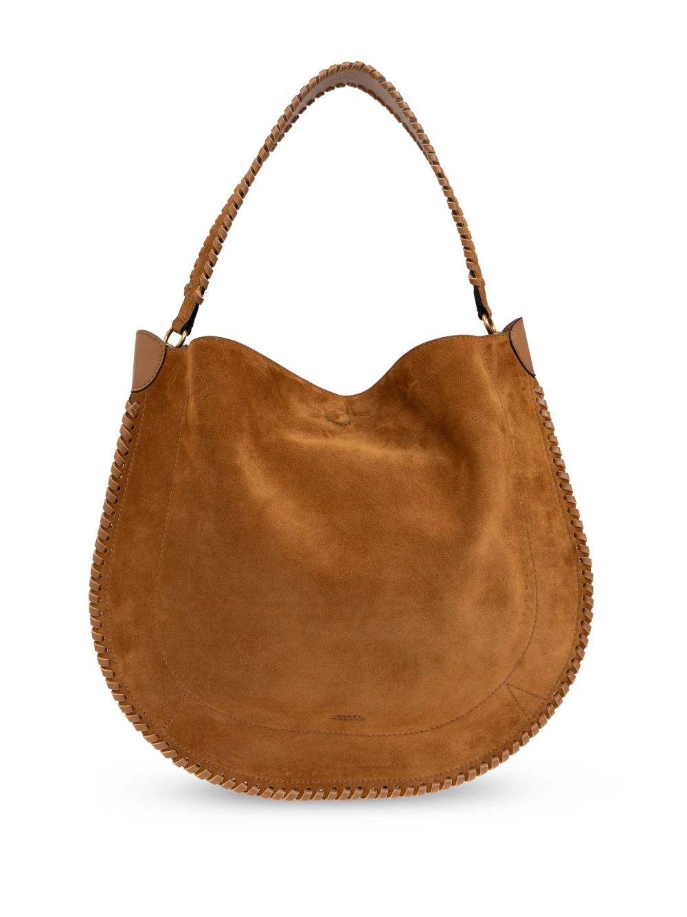 ISABEL MARANT Borsa Oskan Hobo Soft in pelle di vitello scamosciata intrecciata