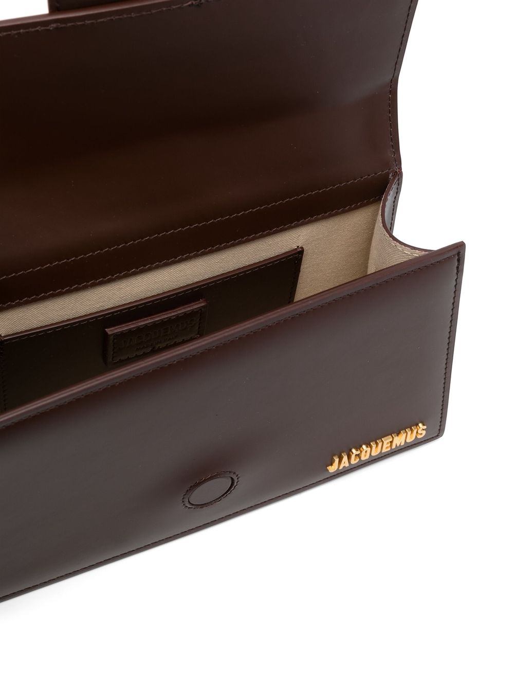 JACQUEMUS Borsa Le Grand Bambino in pelle marrone