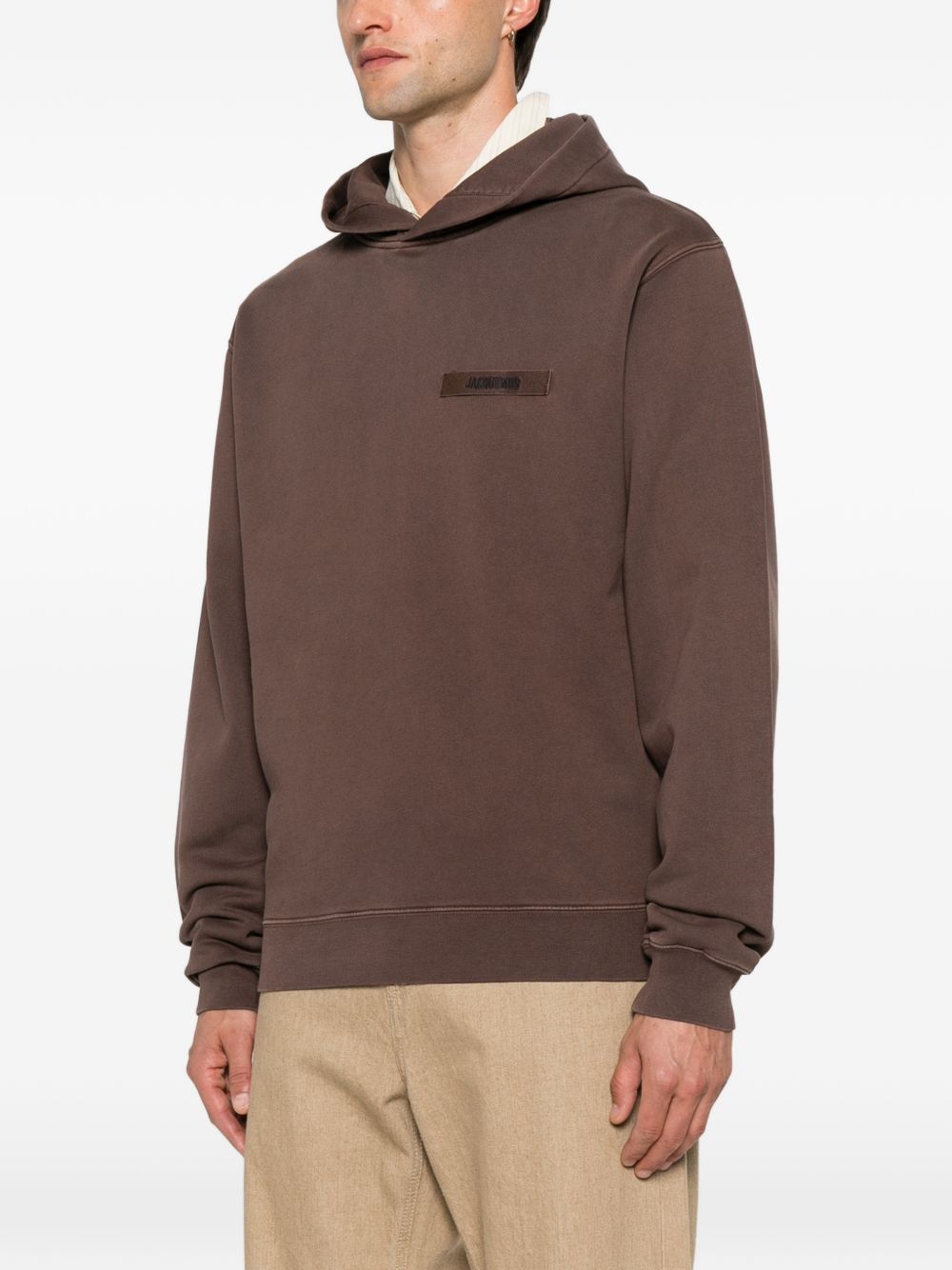 JACQUEMUS Felpa con cappuccio Gros Grain