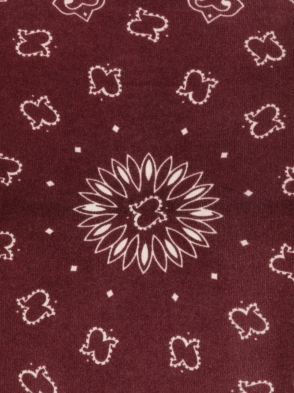 KUJTEN Sciarpa Bandana Hachiko Bico in puro cashmere bordeaux