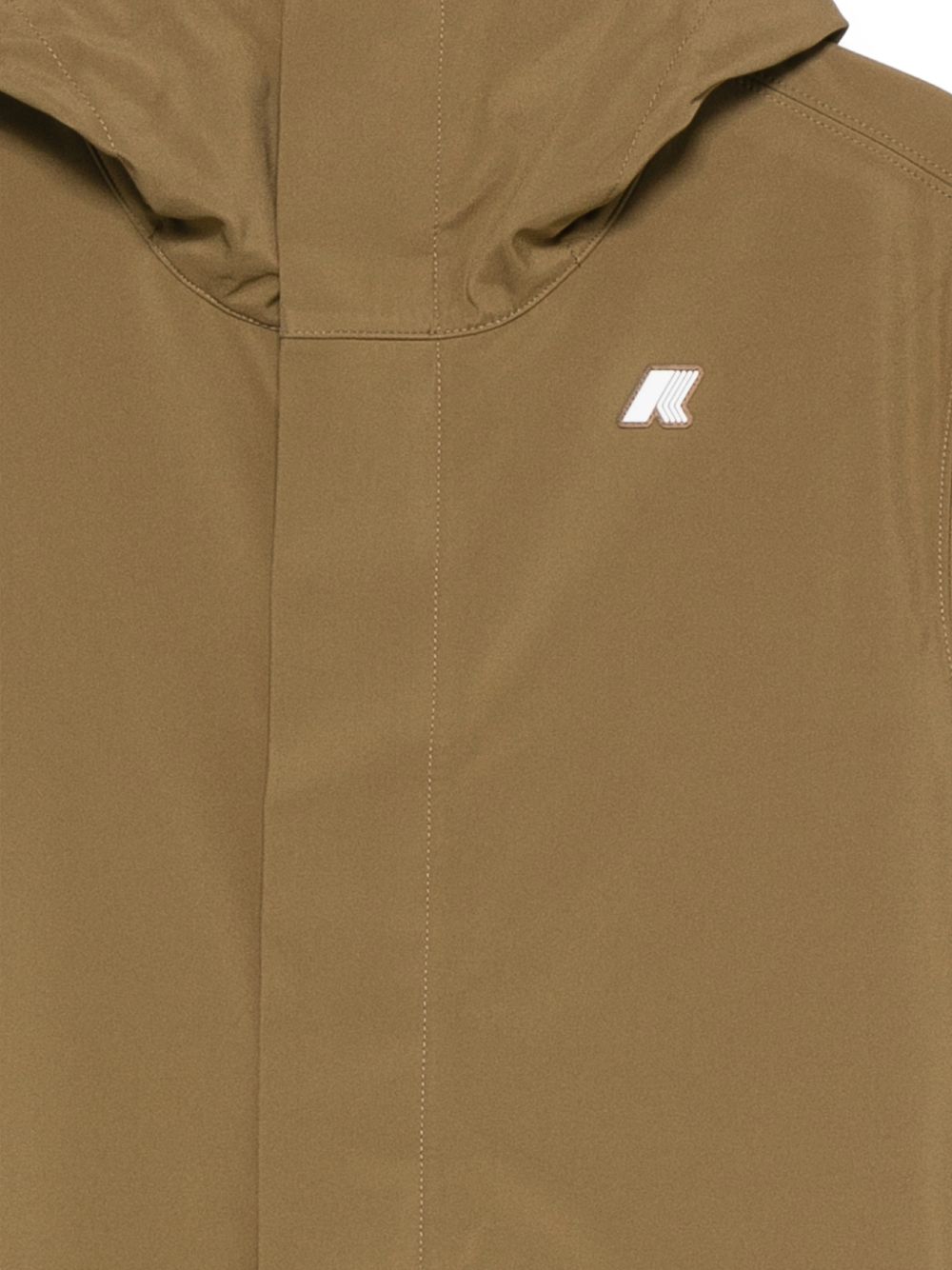 K WAY Parka lungo Thomas Bonded da uomo impermeabile con cappuccio
