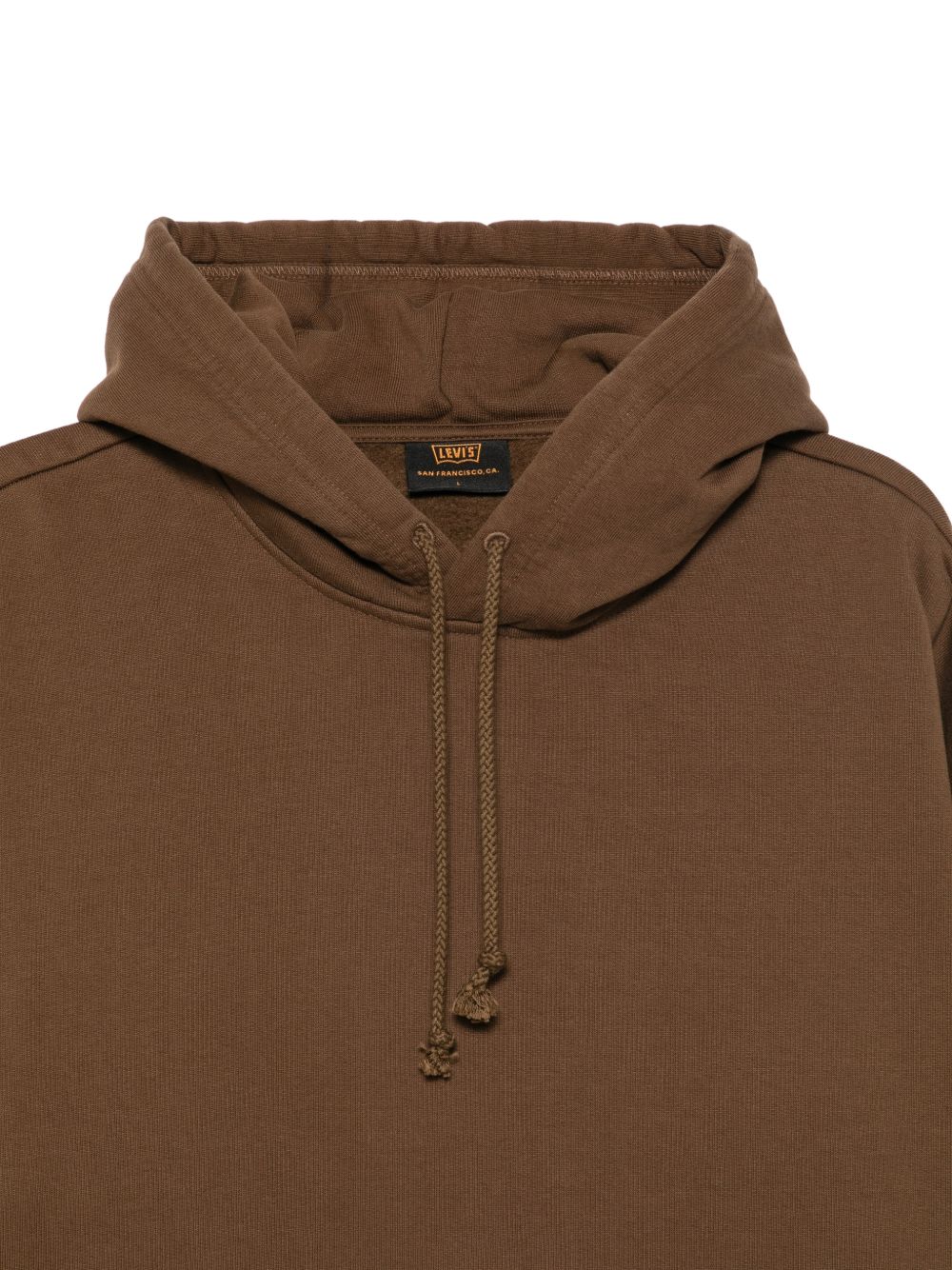 LEVIS Felpa Workwear con Cappuccio Marrone