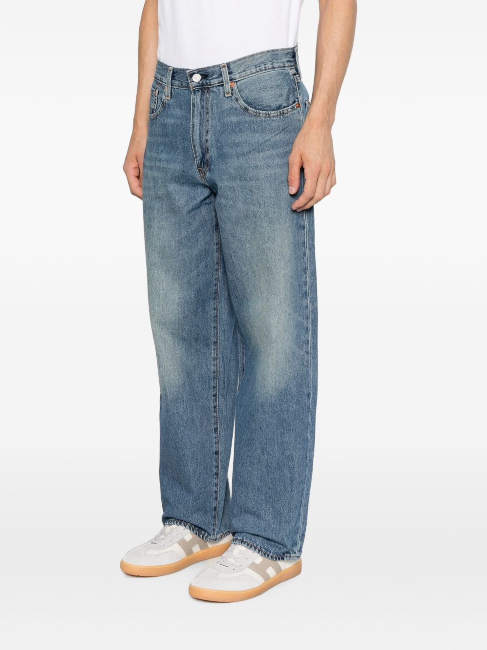 LEVIS Jeans blu chiaro con effetto wash
