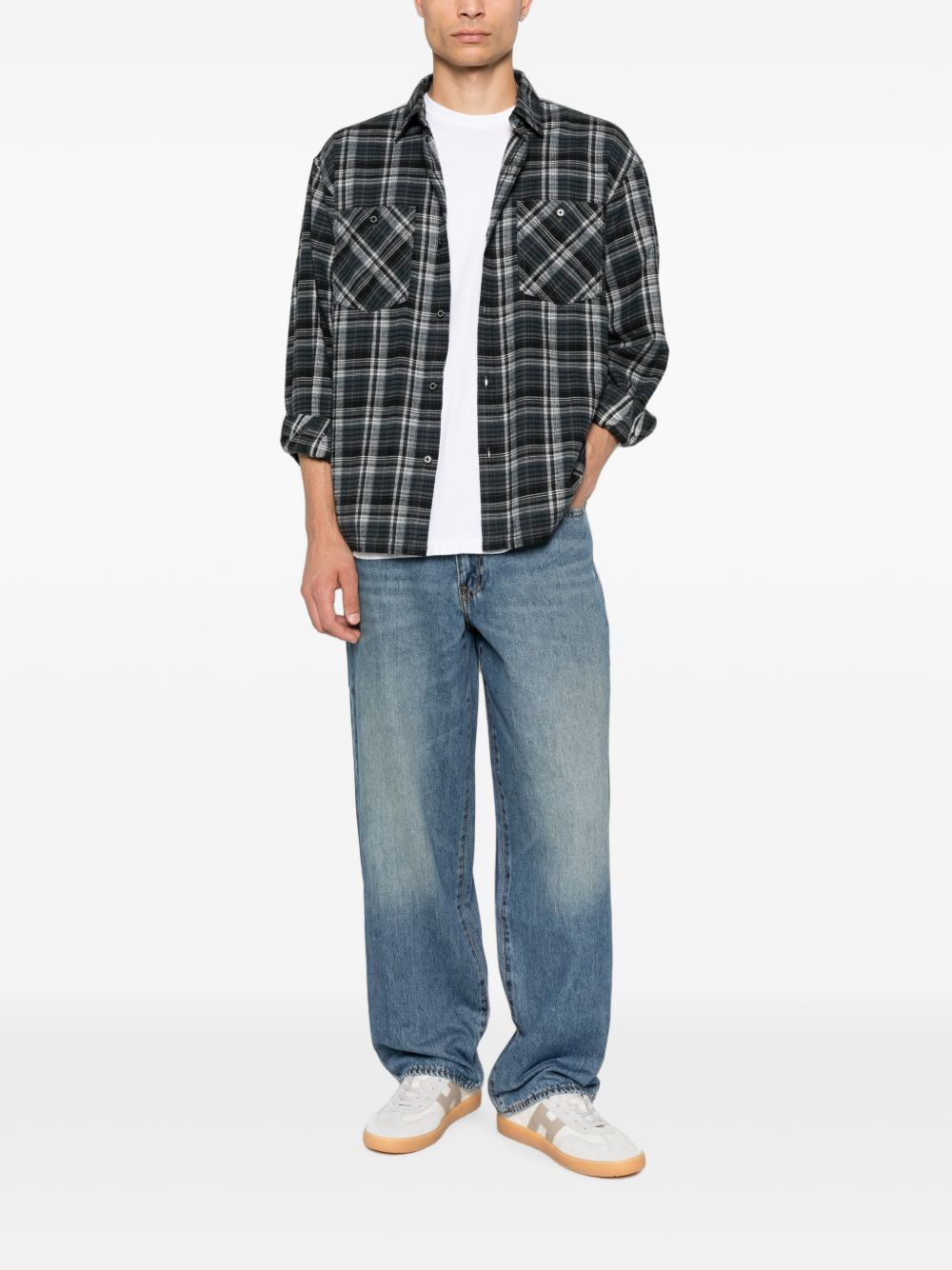 LEVIS Jeans blu chiaro con effetto wash