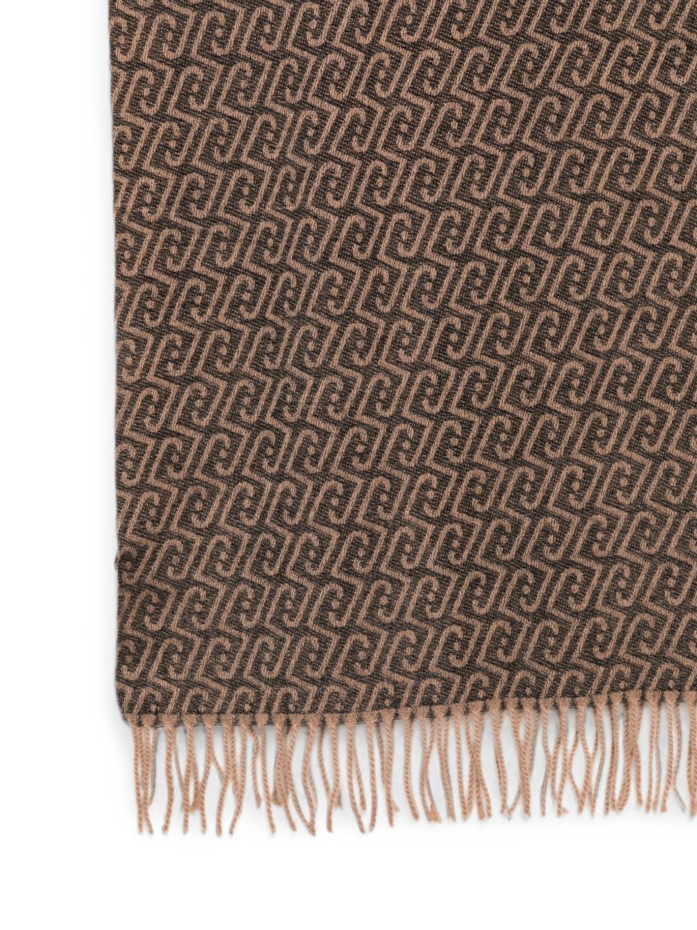 LIUJO Sciarpa marrone con frange