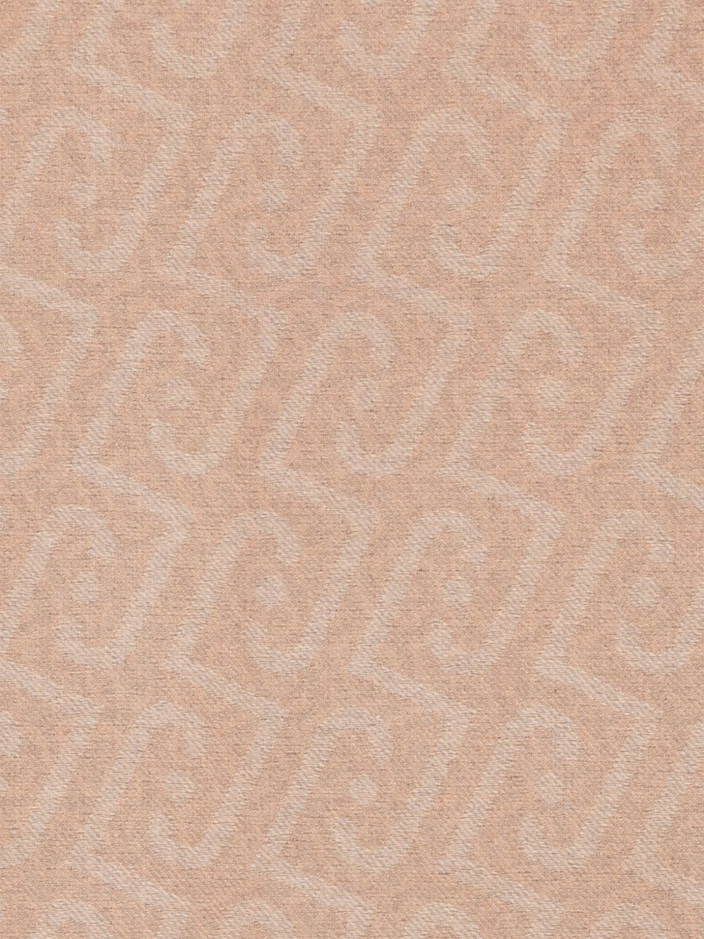 LIUJO Sciarpa color sabbia con logo all-over e frange