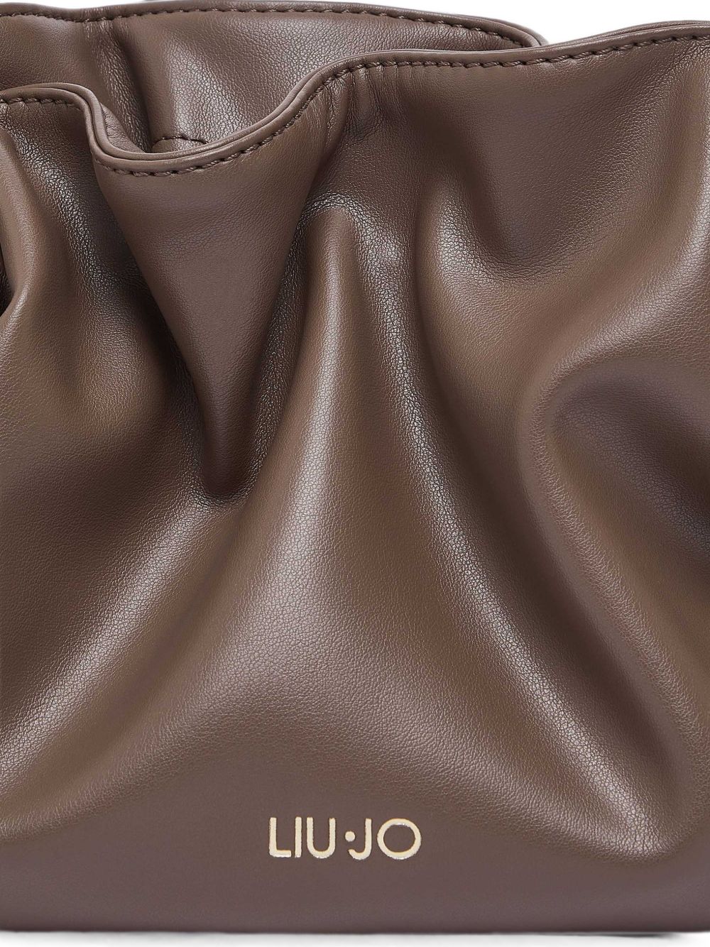 LIUJO Borsa a secchiello in simil-pelle color tortora