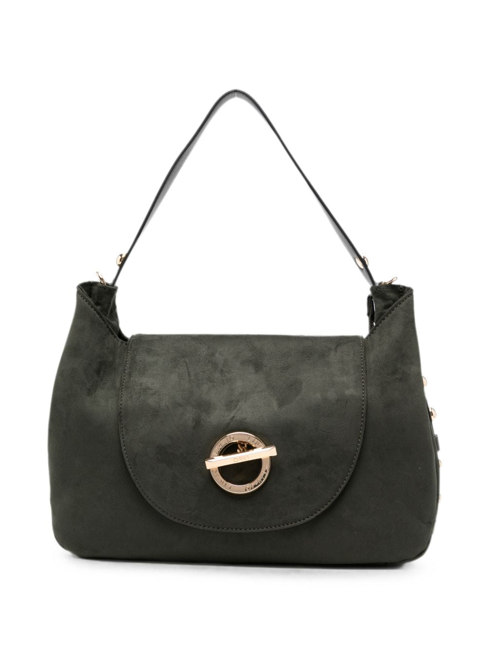 LIUJO Borsa a mano in suede verde