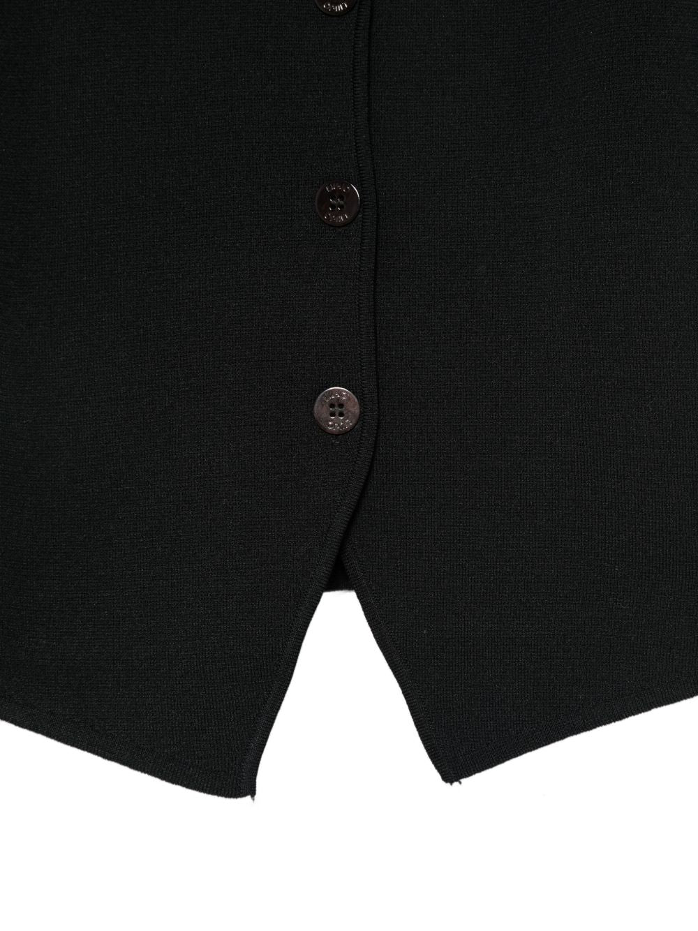 LIUJO Gilet nero con pizzo integrato sulla schiena