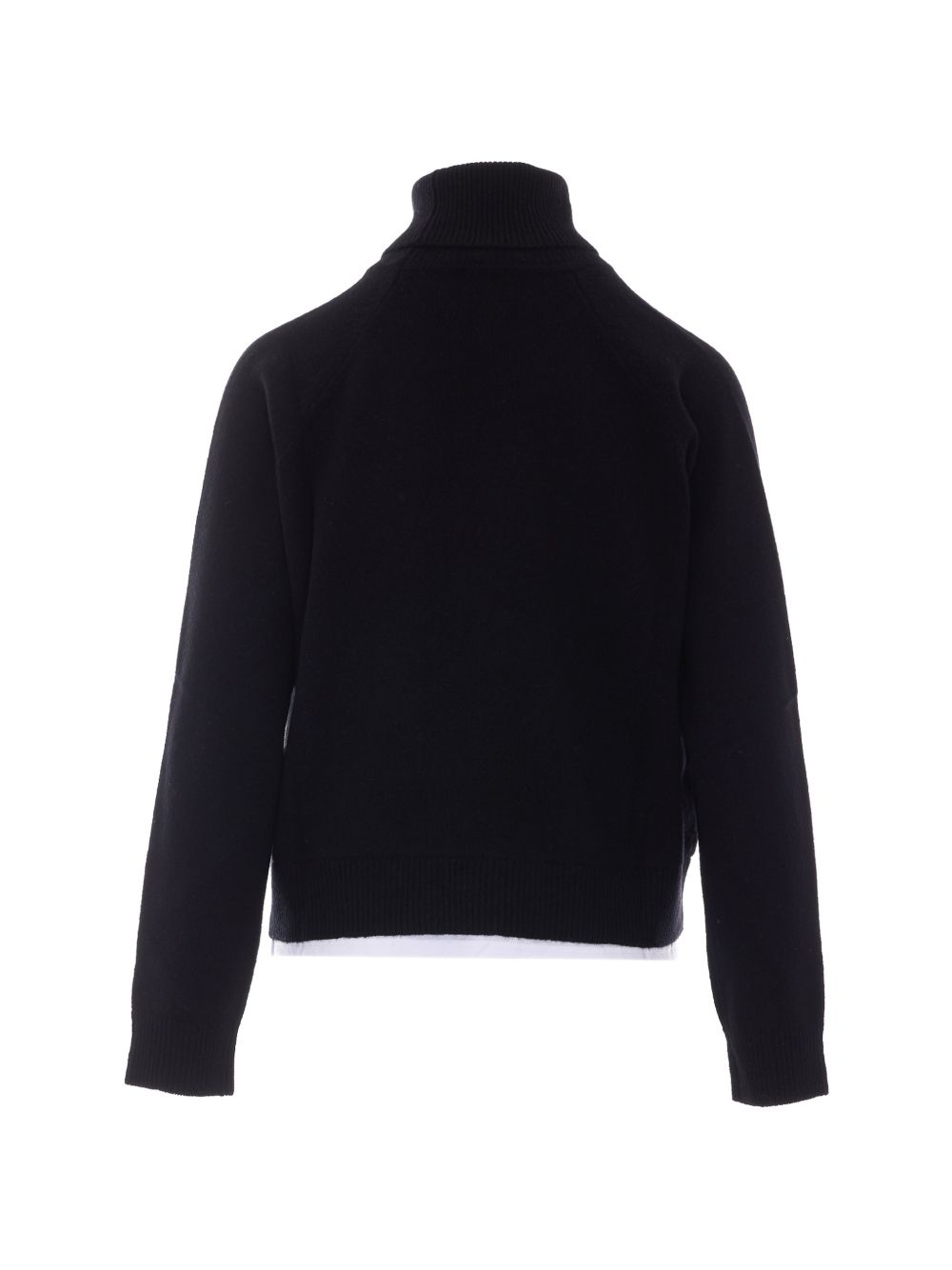 LIUJO Maglia nera a collo alto in lana
