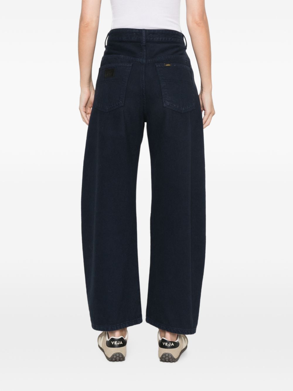 LOIS Pantaloni barrel blu scuro con tasche