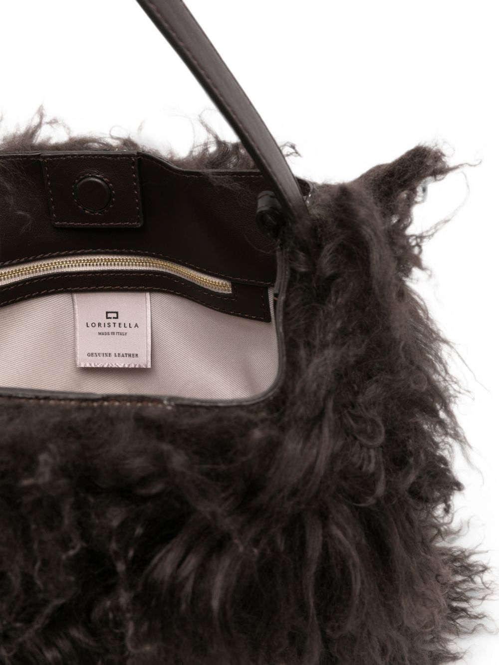 LORISTELLA Borsa a spalla Emma marrone