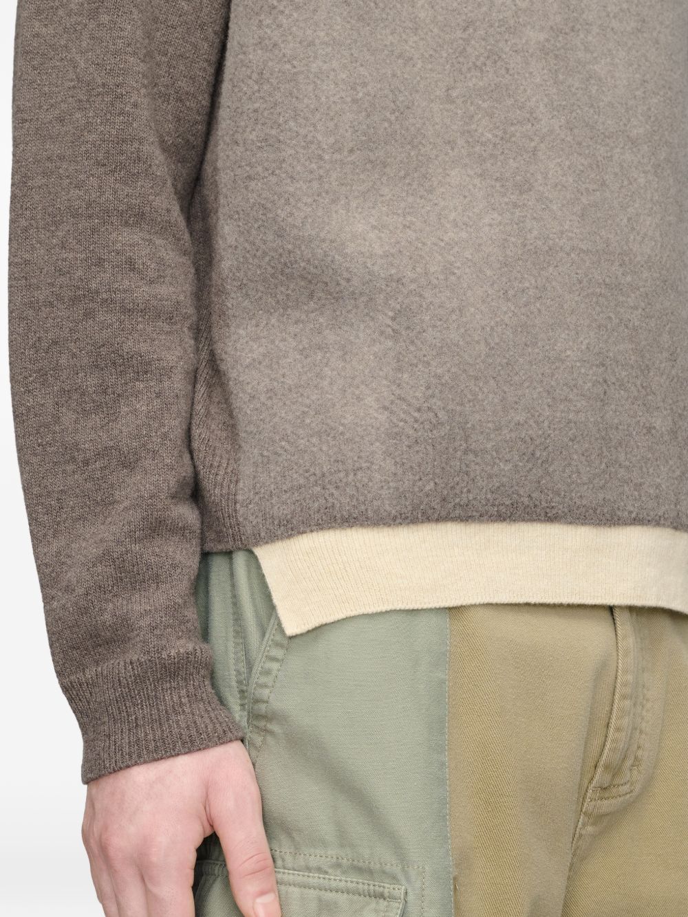 MAISON MARGIELA Maglione Fused Knit con effetto trompe-l'œil