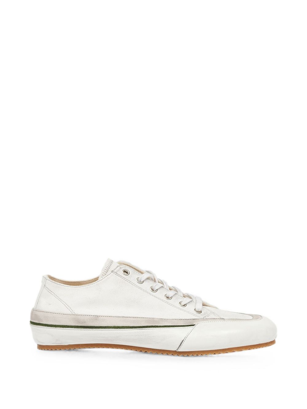 MAISON MARGIELA Sneakers Traveler in pelle e tessuto bianche