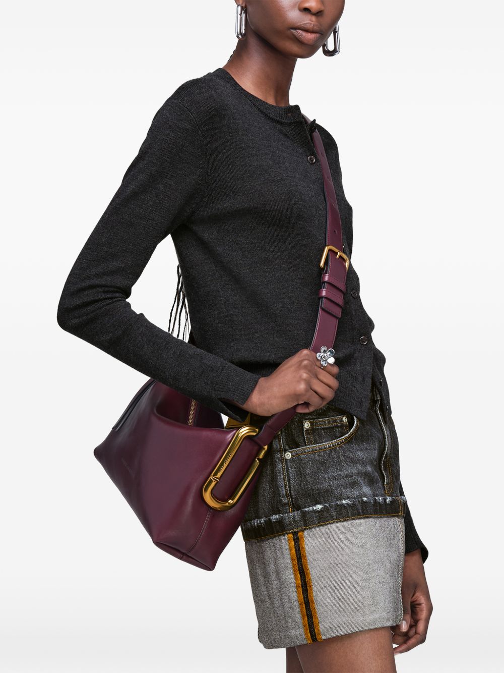 MARC JACOBS Borsa a spalla Scene Medium bordeaux scuro