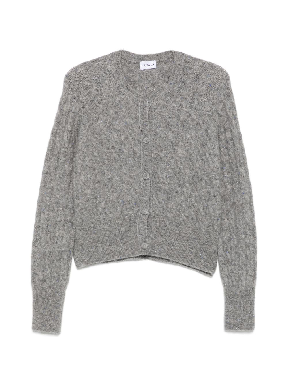 MARELLA Cardigan Certa grigio in misto alpaca