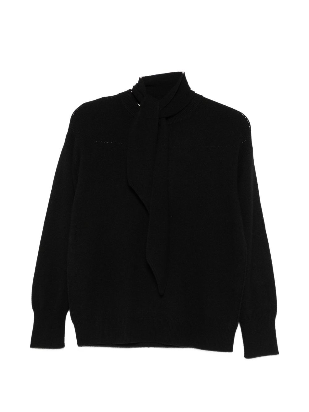 MARELLA SPORT Maglia nera Giochi con foulard al collo integrato