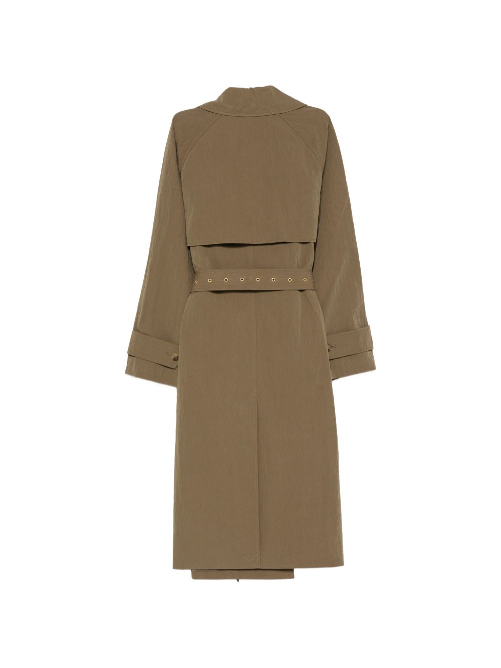 MICHAEL KORS Trench marrone cammello doppiopetto con cintura in vita