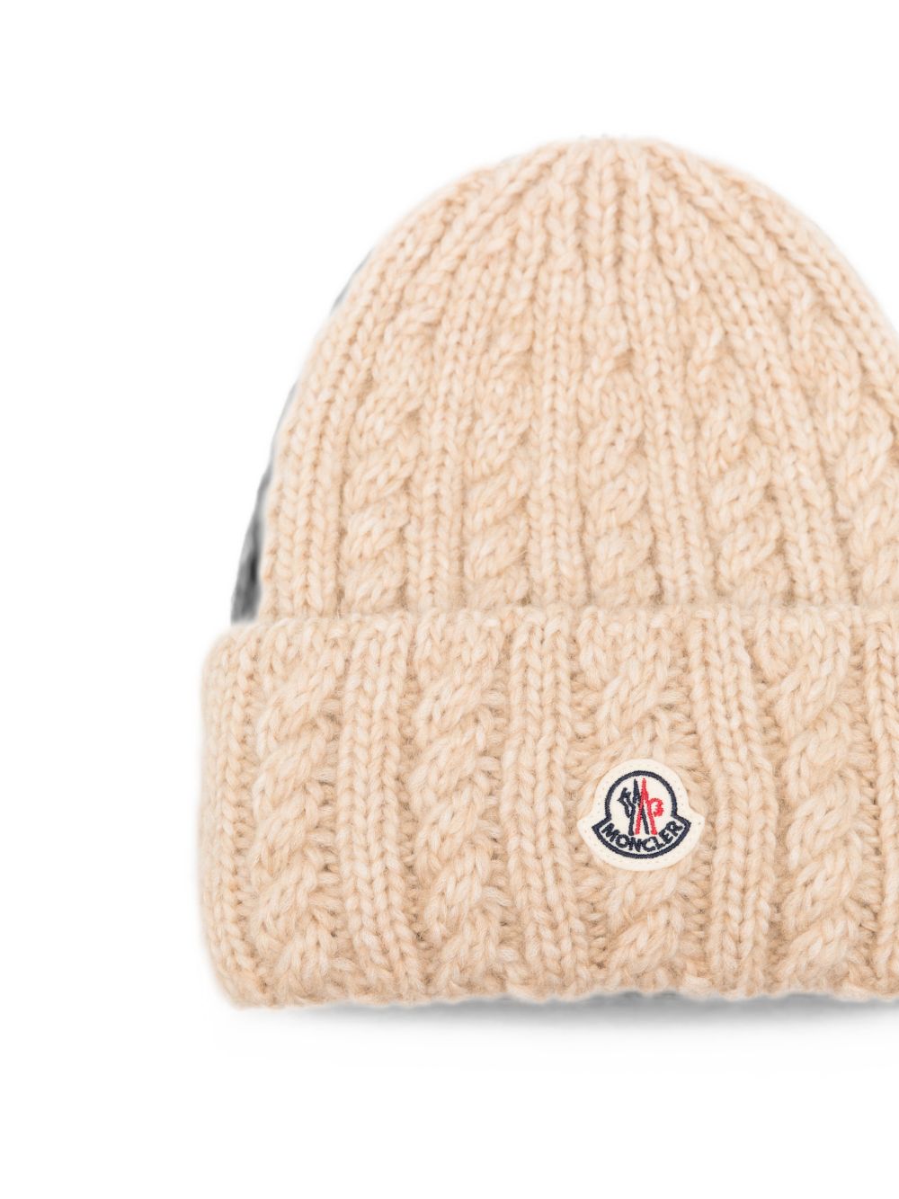 MONCLER Berretto in lana crema