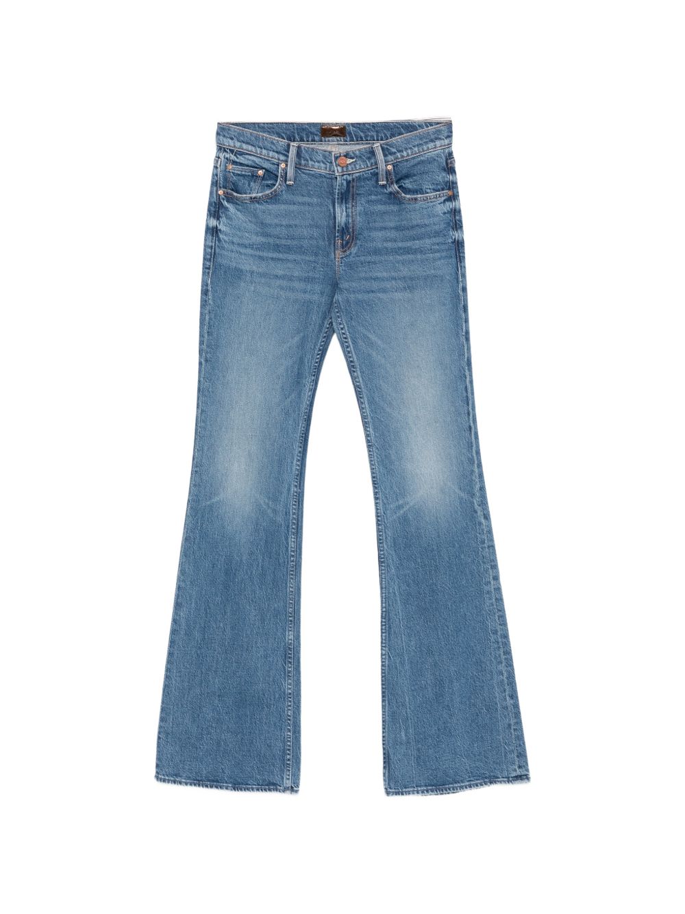 MOTHER Jeans The Jinx Heel blu con tasche