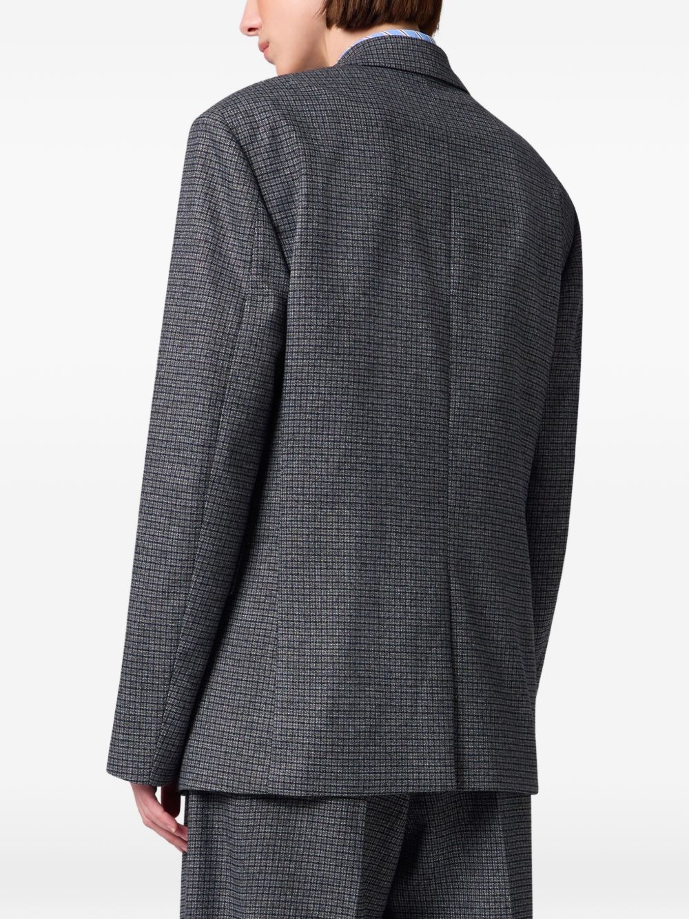 MSGM Giacca blazer con tasche grigia