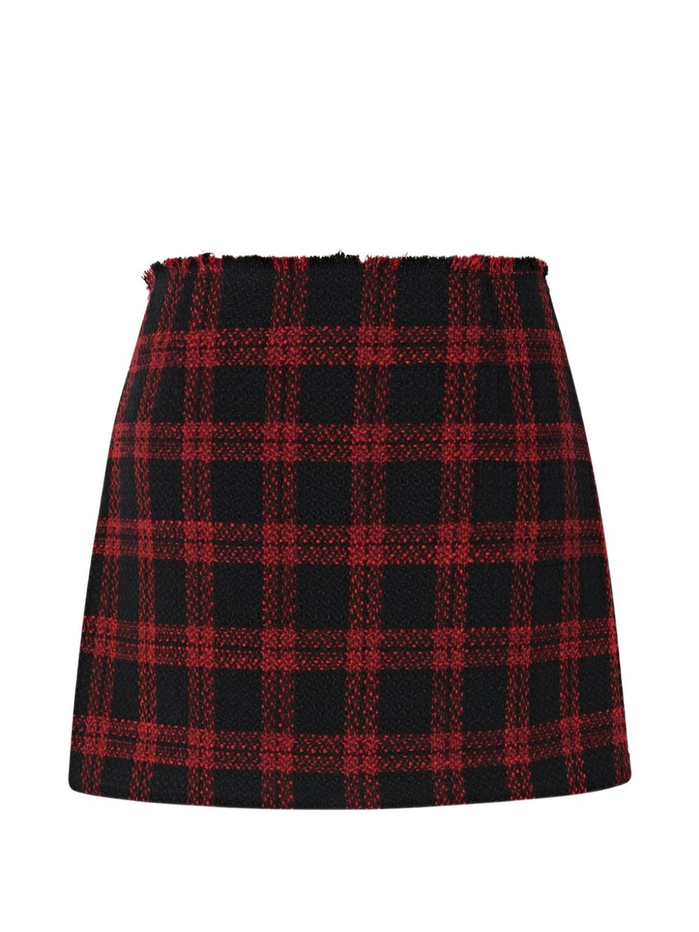 PINKO Minigonna Griselina in tweed con chiusura asimmetrica