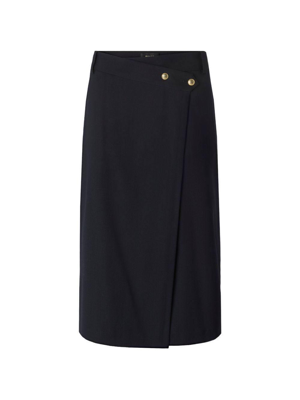 PINKO Gonna elegante blu a ventaglio Marzemino longuette