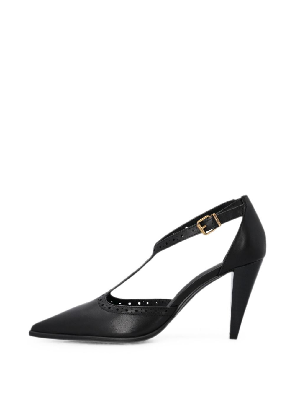 PINKO Slingback Vane nere in pelle con design vintage inglese