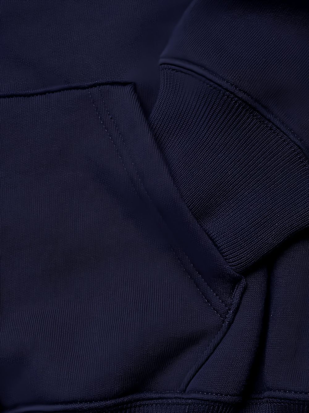 POLO RALPH LAUREN Felpa con cappuccio blu con logo rosso e tasca marsupio