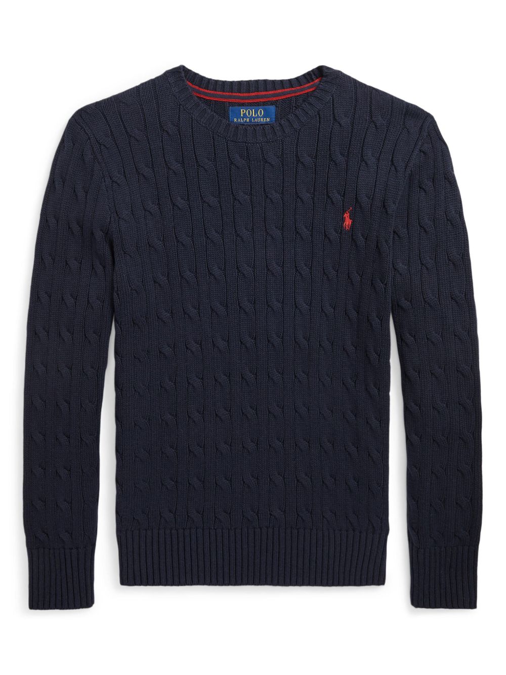 POLO RALPH LAUREN Maglia in cotone blu navy