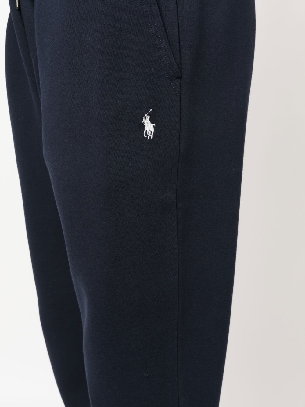 POLO RALPH LAUREN Pantaloni sportivi uomo blu navy con coulisse regolabile in vita e caviglie