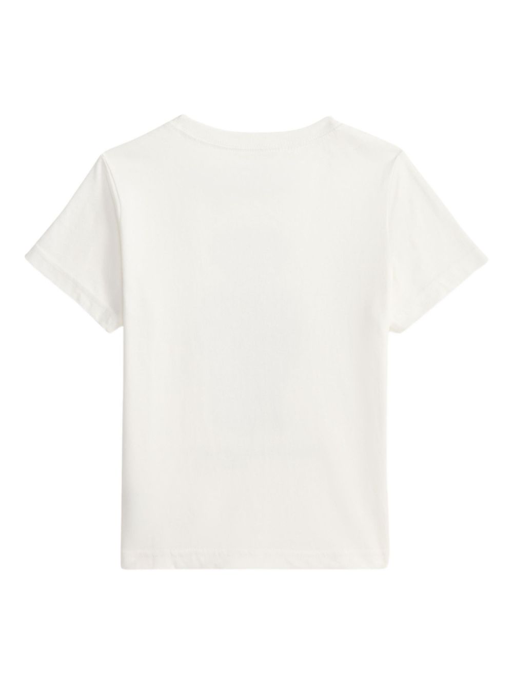 POLO RALPH LAUREN T-shirt in cotone bianco con stampa orsetto