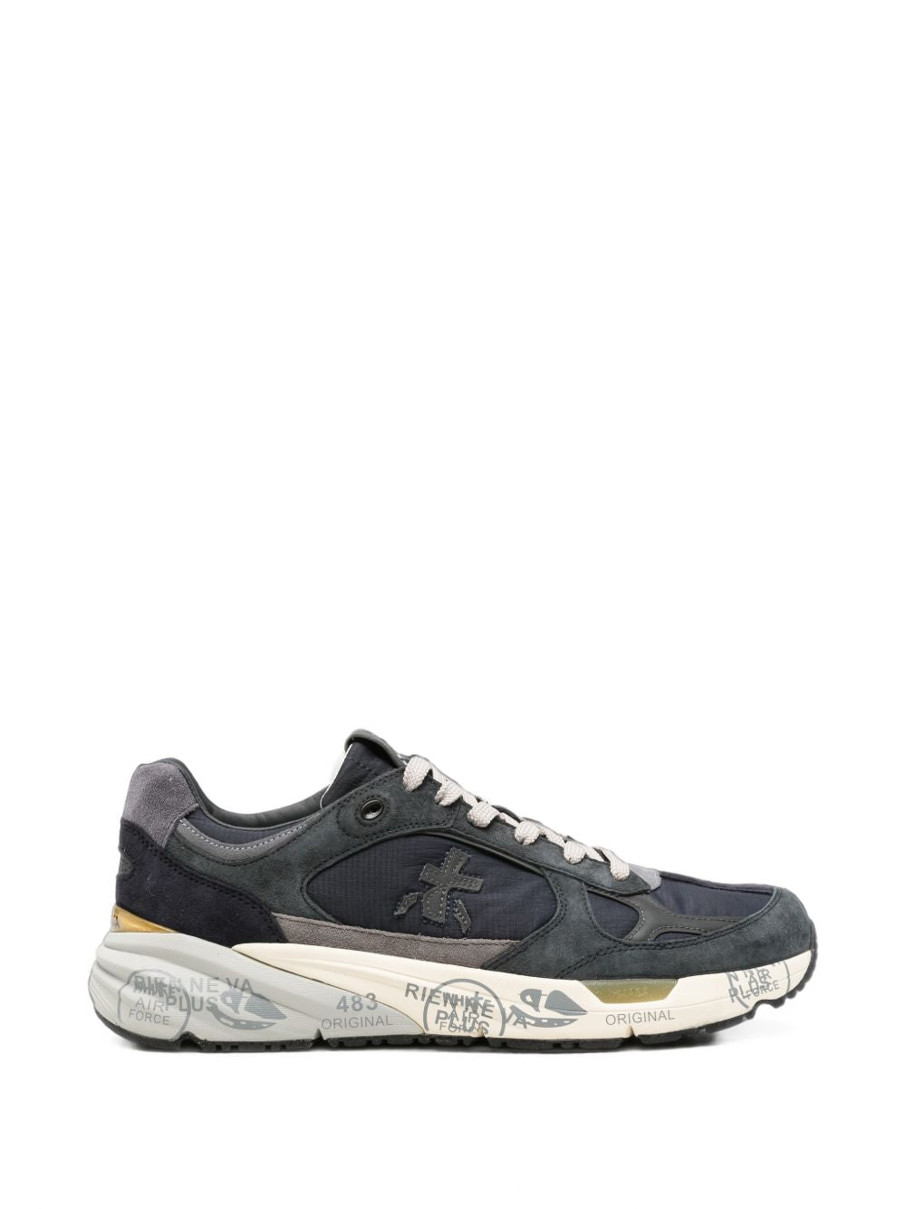 PREMIATA Sneakers blu cenere in suede