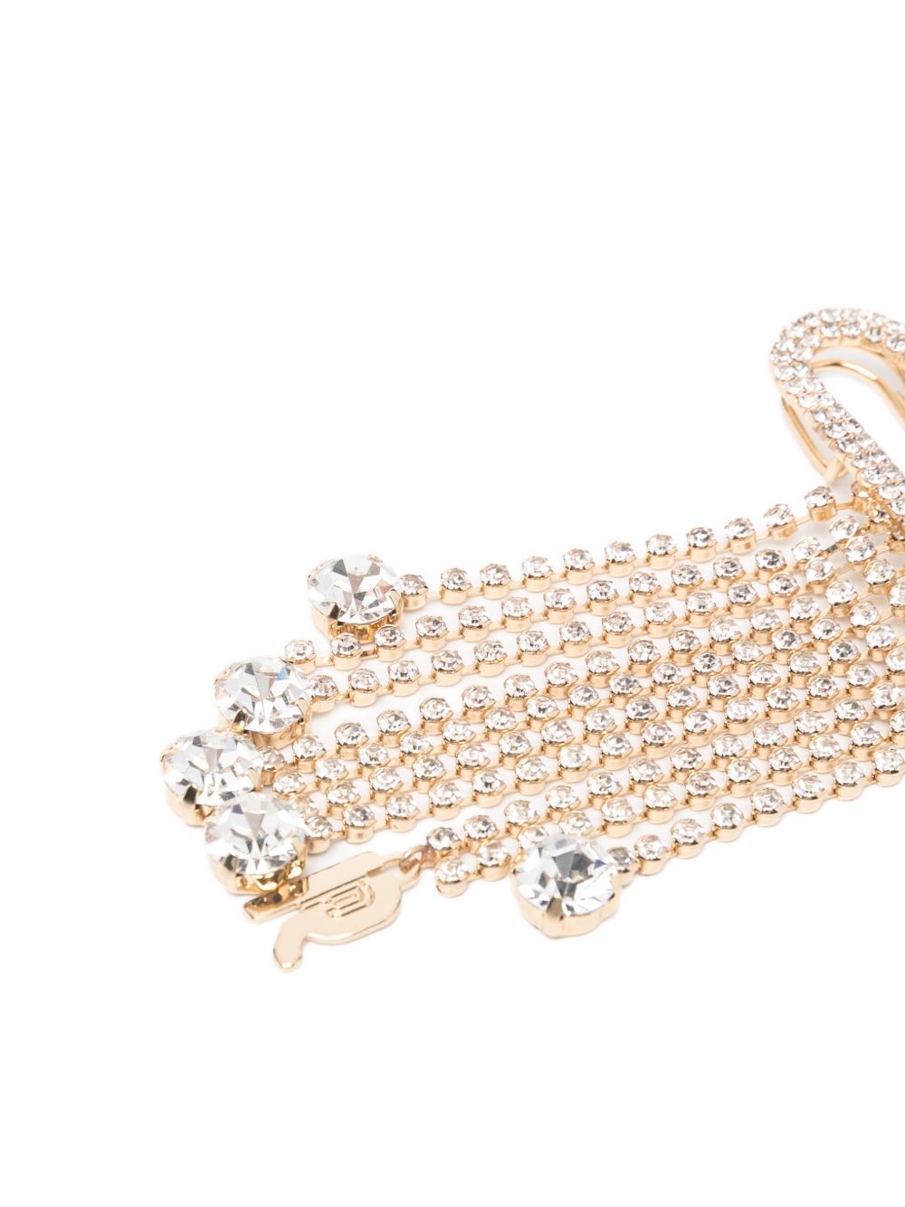 RABANNE Charm portachiavi Paco con frange di strass