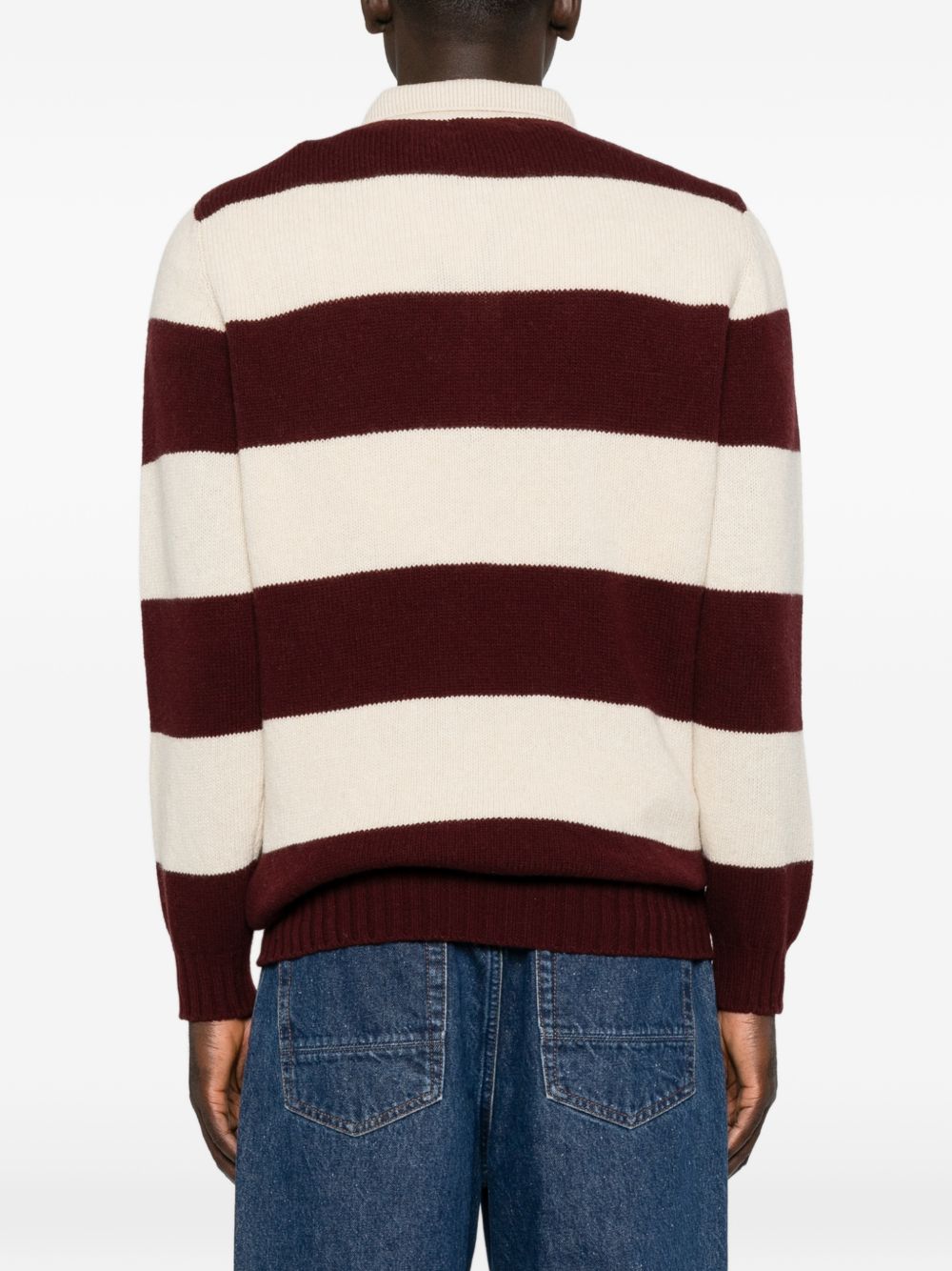 SCAGLIONE Polo in lana a righe