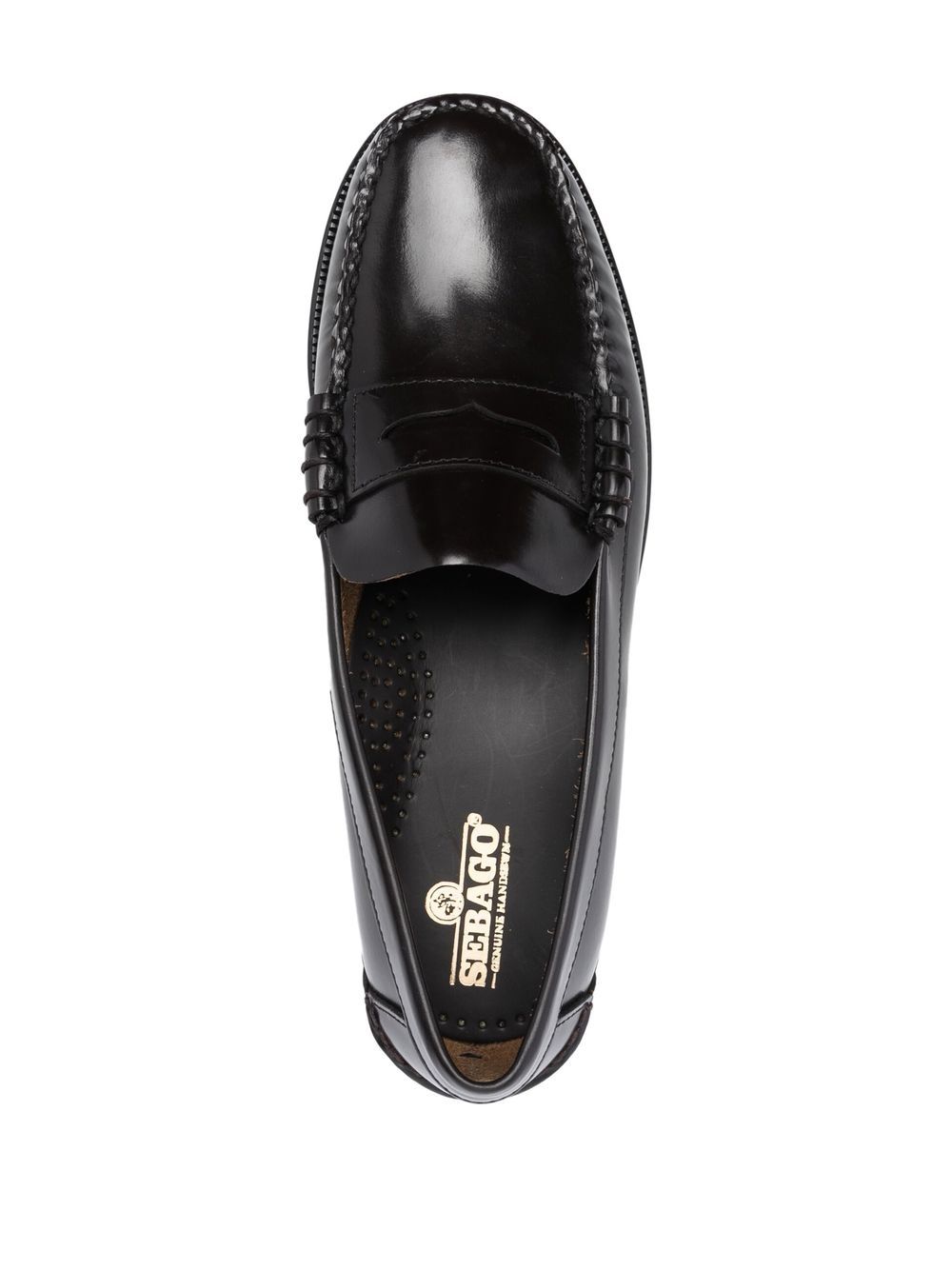 SEBAGO Mocassini Penny Loafer Dan in pelle marrone