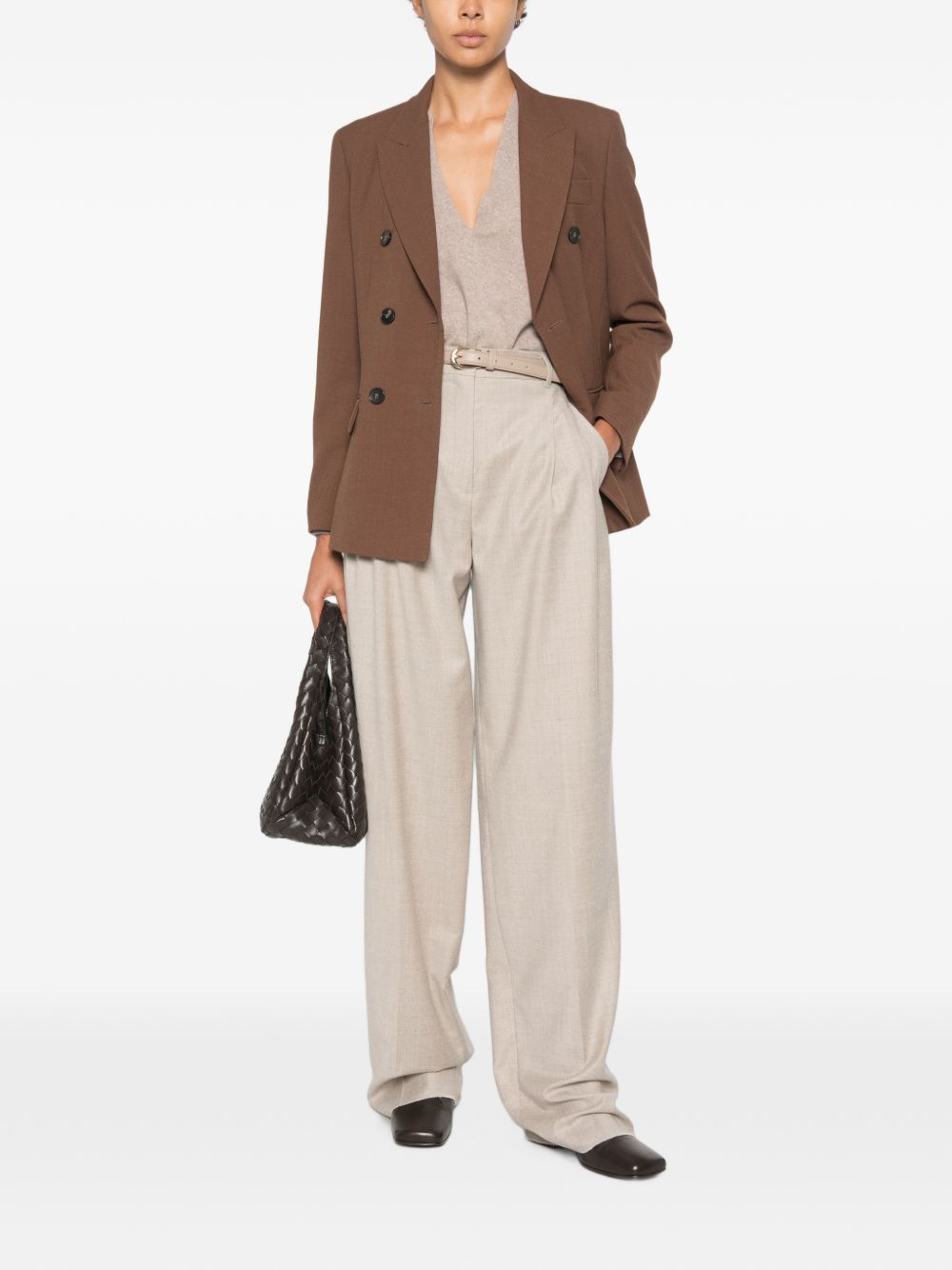 SEVENTY Giacca blazer doppiopetto marrone