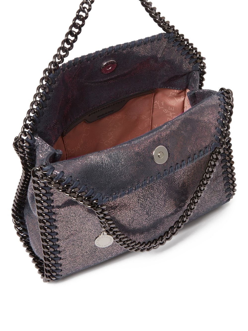 STELLA MCCARTNEY Borsa Tote Mini Falabella metallizzata<BR/>