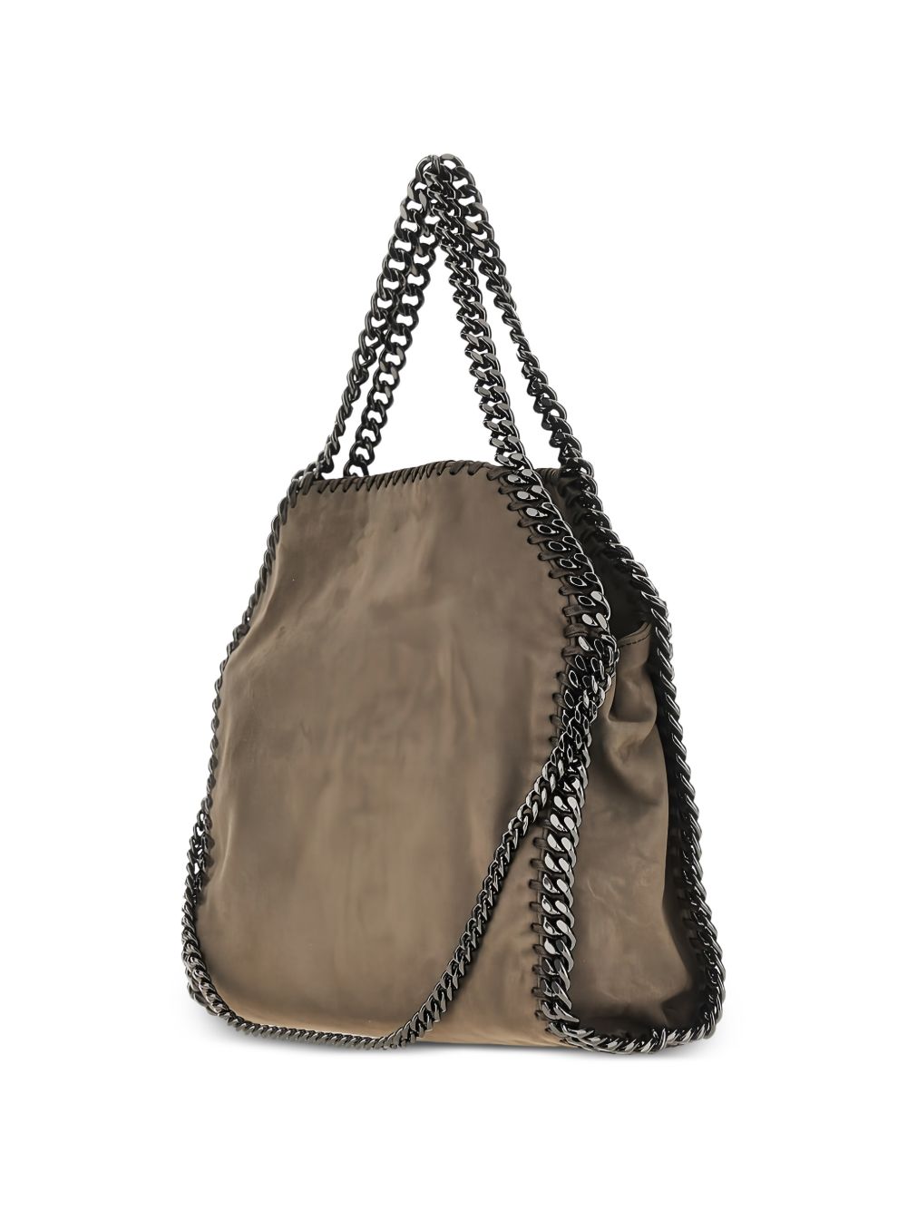 STELLA MCCARTNEY Borsa Falabella Mini effetto suede grigio