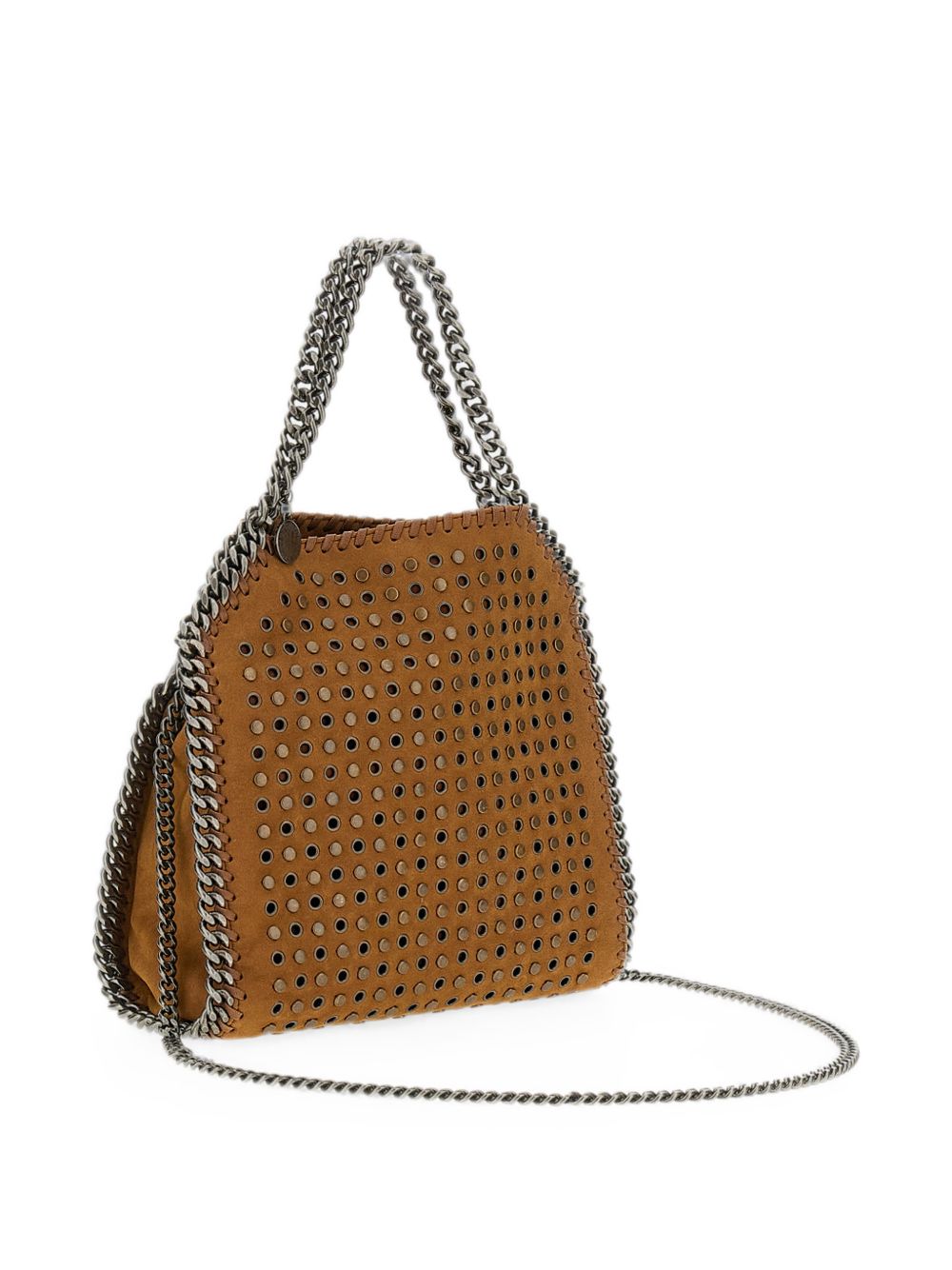 STELLA MCCARTNEY Mini borsa Falabella con borchiette e catena decorativa