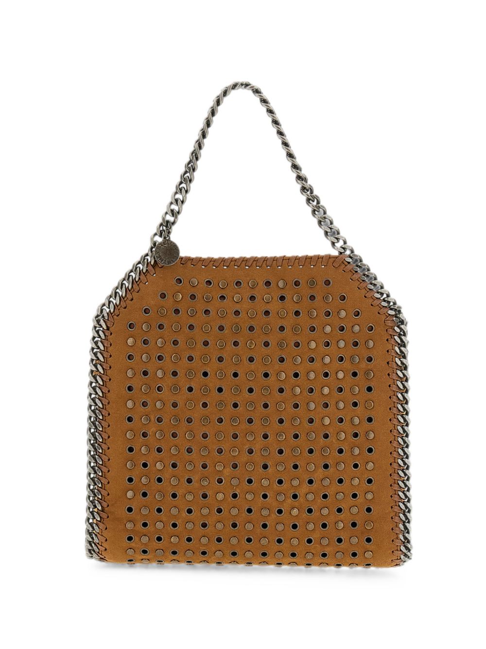 STELLA MCCARTNEY Mini borsa Falabella con borchiette e catena decorativa