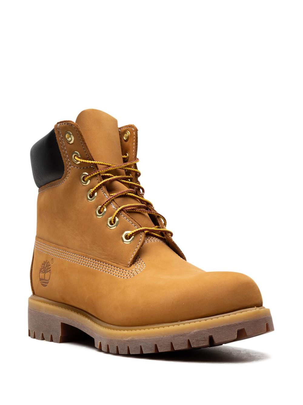 TIMBERLAND Stivaletto cammello in pelle con imbottitura sulla caviglia