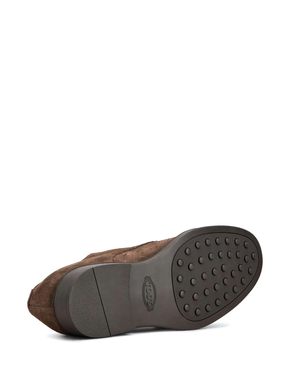 TODS Double Monk Strap in Suede Marrone