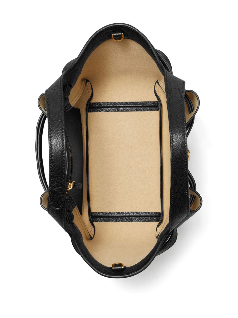 TORY BURCH Borsa a mano Romy in pelle martellata con tracolla rimovibile