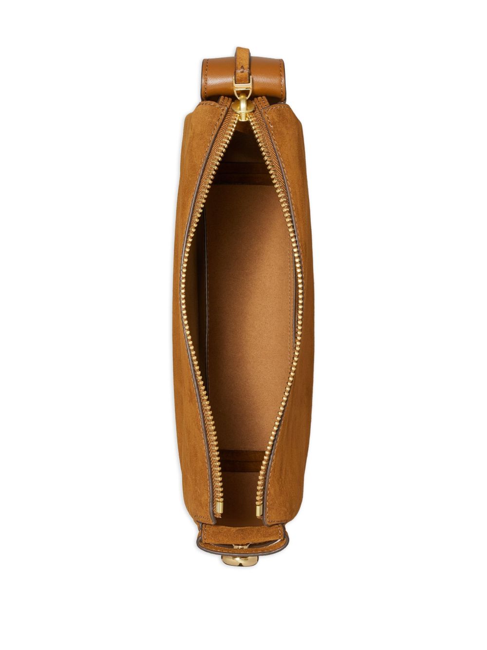 TORY BURCH Borsa a spalla Romy in suede con tracolla regolabile